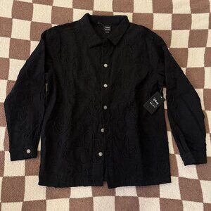 Women's Disney BoxLunch Mickey Mouse Embroidered Jacket in Black